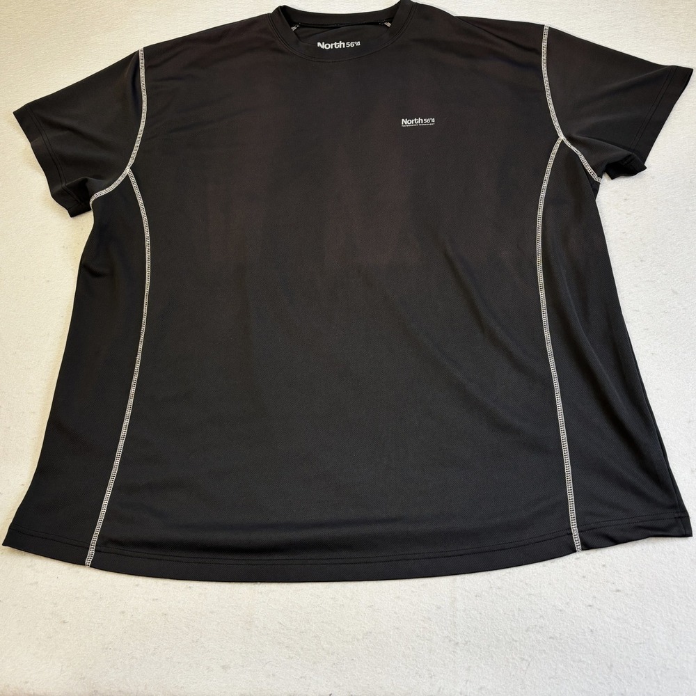 North 56 4 Sport Shirt Mens 3XL Black Performance Technical Tee Equipment Casual